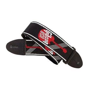 Gibson ASGG600 Woven 2 inch with Gibson Logo Red Guitar Strap